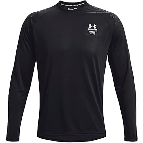 Under Armour Hombre UA Armourprint Long Sleeve Lonas largas, Negro, Large Cover