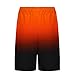 Cambkatl Men's Fashion Gradient Swim Trunks with Compression Liner, 2025 Summer Beach Board Shorts Quick Dry Bathing Suits