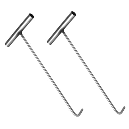 MUCKLILY Heavy Duty Swag Hook Weld-on Chain Hooks for Manhole Cover Garage and Outdoor Use