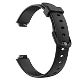 Fitbit inspire 3 交換バンド ATiC Fitbit inspire 3用替えベルト 取り替え スポーツベルト シリコン製 軽量 ソフト 取扱簡単 Black
