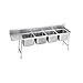 Advance Tabco - 93-24-80-36L - Regaline Sink, 4-Compartment, With Left-Hand Drainboard