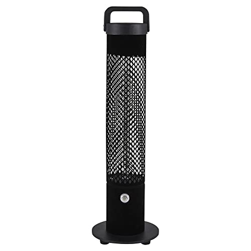 Image of Litecraft 1200 Watt Free Standing Outdoor IP45 Rated Radiant Patio Heater - Black