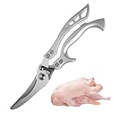 Kitchen Scissors Stainless Steel - Stainless Steel Chicken Bone Poultry Shears with Safety Lock - Multipurpose Kitchen Scissors Professional Poultry Shears for Vegetable Meat