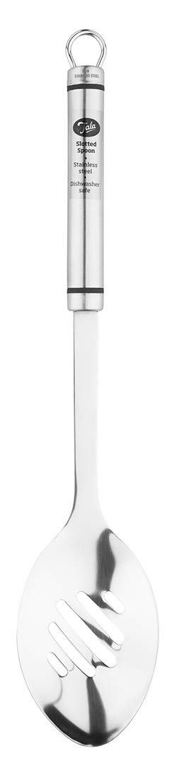 Tala Stainless Steel Slotted Serving Spoon, an Essential Kitchen Tool which is Ideal for Serving Food, Dishwasher Safe
