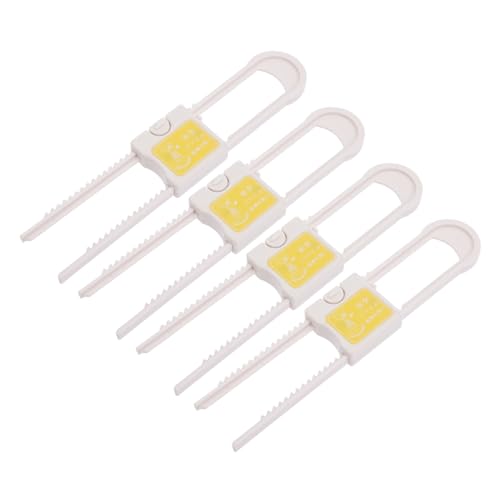 OFFIGAM 4個 の を守る簡単取付けキャビネットロック 戸棚や食器棚に 扉開閉防止チャイルドガード 家具に跡が残らないスライド式 ロック