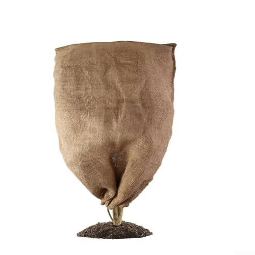 Sacs en toile de jute réutilisables multi-usages pour protection contre le gel et grand rangement (60 × 80 cm)