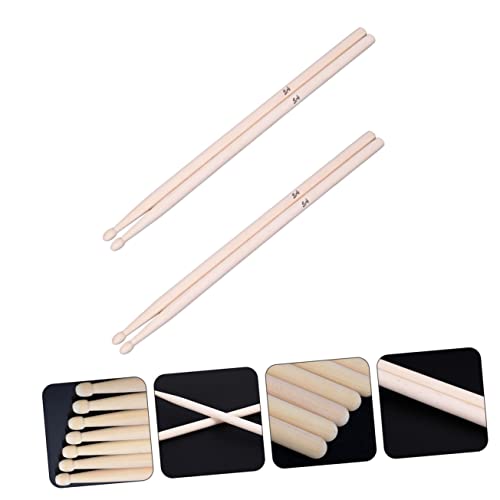 Baquetas ERINGOGO de madera de arce, tamaño 5A, para principiantes, para baterías acústicas y electrónicas, 2 pares miniatura 2