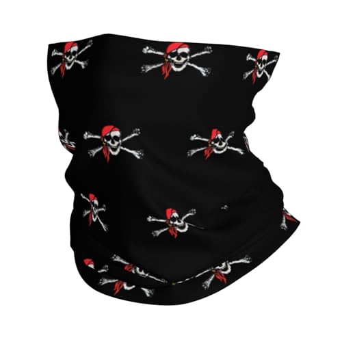 Jolly Roger Pirate Flag Neck Gaiters Face Masks Scarves Sun Protection Balaclavas Headbands Unisex