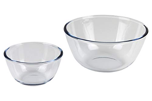 Otros - Set 2 Ensaladera Vidrio Borosilicato Modbaritina 800Ml-2700Ml En Oferta Cofan Set De 2 Ensaladeras Redondas De Borosilicato Modelo Baritina I Capacidad: 800 Ml - 2700 Ml | Dos Boles Con Diferentes Medidas