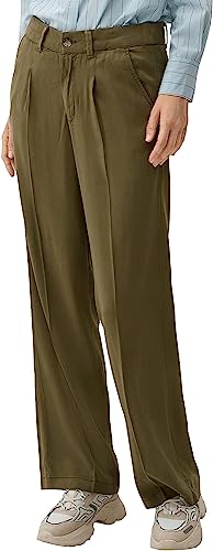 Pantalon long s.Oliver vert style casual pour sorties en ville W42