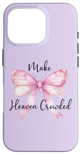 Purple Make Heaven Crowded Christian Women Jesus Pink Bow スマホケース iPhone 16 Pro 用