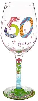 Gift Lolita  50 Is Just A Number Wine Glass Book