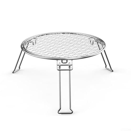 Parrilla plegable para barbacoa y soporte de cocina para fogatas y reuniones al aire libre