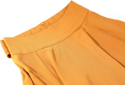 Women's Elegant High Waisted Side Slit Irregular Bohemian Maxi Skirt with Pockets3