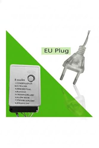 Image of Star Curtain LED Lights for Diwali Decoration | for Bedroom, Window, Balcony & Wall Decoration | 8 Mode Decorative String Lights for Home, Wedding & Party (Multicolor)