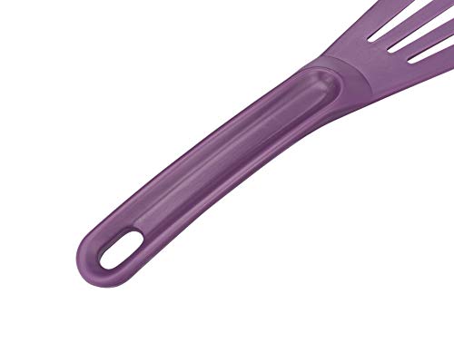 Image of Matfer Bourgeat Exoglass High Temperature Pelton Spatula, Purple