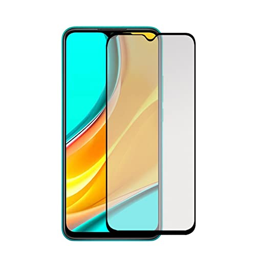 Todotumovil Protector de Pantalla Xiaomi Redmi 9 Negro de Cristal Templado Vidrio 9H para movil