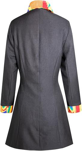 SHENBOLEN African Print Blazer Ankara Long Sleeves Suit Jacket Kente Wax Tops2