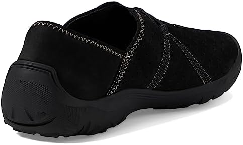 Clarks Women's Fiana Braley Sneaker, Black Leather, 8.5 | Image 4