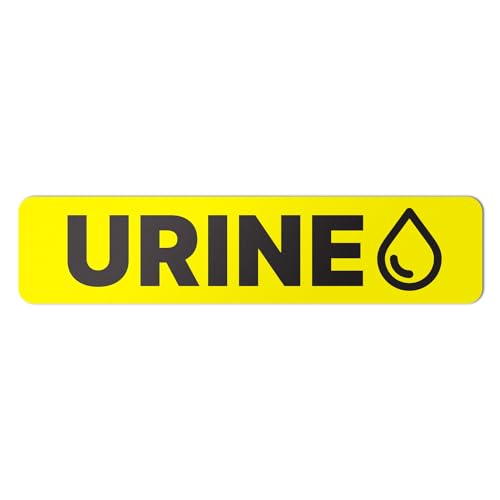 Étiquettes échantillons d'urine autocollantes jaunes TucoDeals 4,1 x 1 cm pour laboratoire