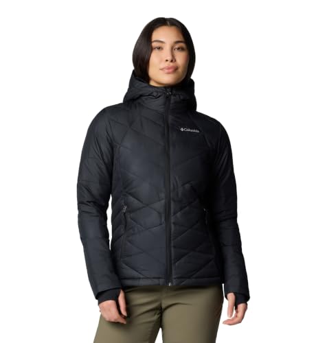 Image of Columbia Women's Omni-Heat Reflective Heavenly Hooded Hiking & Trekking Down Standard Length Jacket