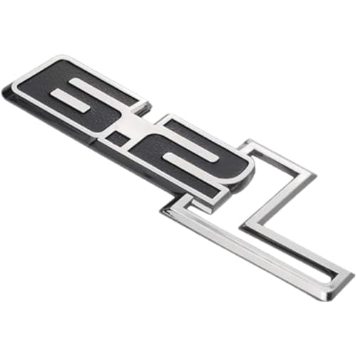 Image of 2pcs 6.2L Badge Emblems Side - 3D Decals Badge Replacement for F-150 Raptor 6.2 L F150 - Chrome