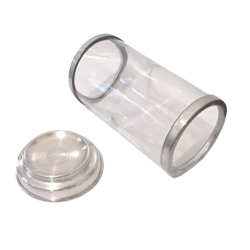 SUPORTE DE VELA DE 7 DIAS DE VIDRO E ALUMINIO - COPO PORTA VELA DE 7 DIAS - Suporte de proteção para