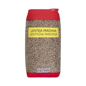 'Lenteja pardina Hacendado categoría extra Paquete 1 kg Pack 2'
