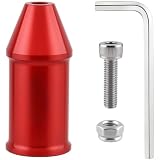 Fahrradlicht-Halterung, Aluminiumlegierung, Taschenlampenhalter für M5-Ösenrahmen, eloxierte Oberfläche, hochwertige Konstruktion, werkzeuglose Einrichtung, schwarz rot (rot)