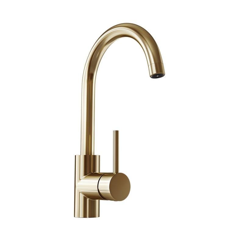 Grifo de Cocina, Mezclador de Cocina de Cobre, Grifo Mezclador con Manguera de Agua Fría y Caliente, Grifo para Fregadero, Grifo de Cocina Alto