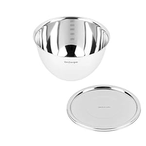 Pearl Metal CooFooGoo AZ-5546 Stainless Steel Ball 8.7 inches (22 cm), Ball Cover 8.7 inches (22 cm), Set of 2