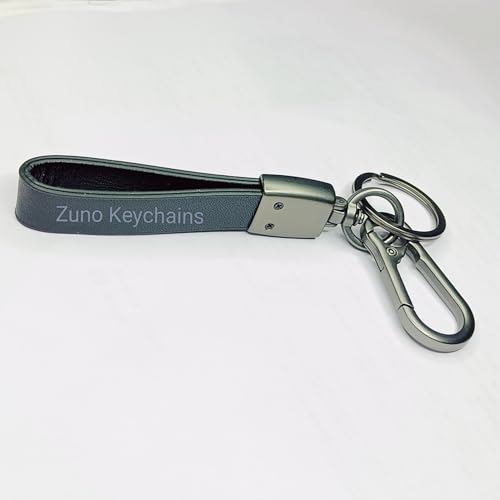 Image of Zuno Leather Keychain for Bike Car Home and Office Keys | Stylish Key Ring for Men and Women | Key Holder for Bags Wallets and Travel Accessories | Ideal Gift for Him Her