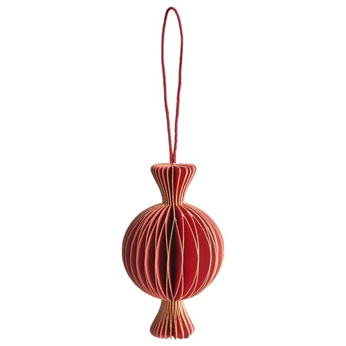 Décorations de Noël en papier alvéolé 3D : kit de suspension multicolore Rauma - 8