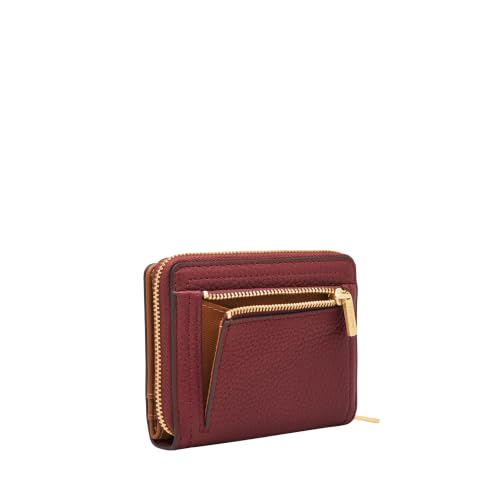 Image of Fossil Women's Logan RFID-Blocking Leather Mini Multifunction Bifold Wallet