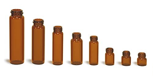 1/3 dram Amber Glass Vials (Bulk), Caps NOT Included