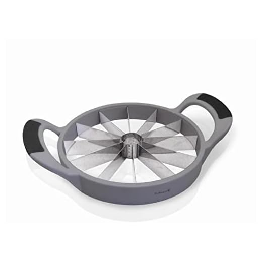 NERTHUS FIH 026 - Pelador de melones de Acero Inoxidable, Pela, Deshuesa y Corta rodajas el Melón en cuestión de segundos