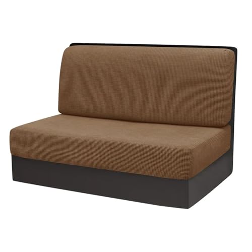 Bonlting Fundas de cojín de repuesto para caravana, funda de cojín elástica para sofá, lavable, protector de muebles para caravana, caravana, banco de coche, 1 funda de respaldo y 1 funda de banco