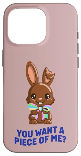 Chocolate Bunny Do You Want Piece of Me �ʔ����C�[�X�^�[���r�b�g �X�}�z�P�[�X iPhone 16 Pro �p