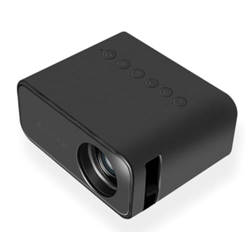 Harewtwy Miniproyector Portátil para el Hogar, Proyector HD 8K, para Entretenimiento en Interiores, Dormitorio, Juegos, Cine, Niños, Enchufe de la UE.