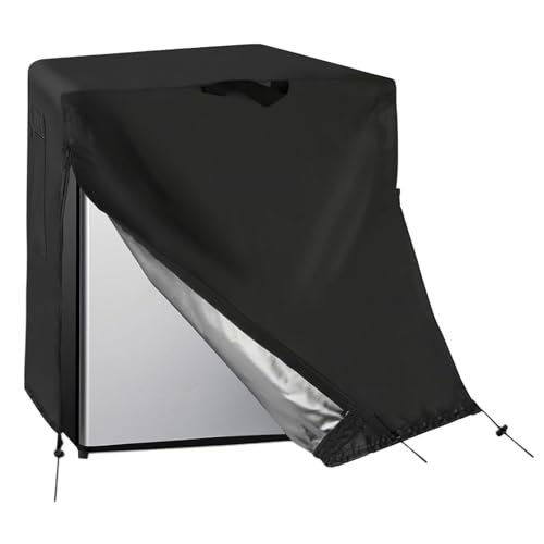 Cubierta para refrigerador, protector de refrigerador a prueba de polvo, impermeable, reutilizable, compacto, para cocina, sótano, taller, dormitorio, hogar, garaje, apartamento