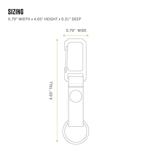 image for Carhartt Unisex Adult Durable Metal Key Keeper, Belt Loop Key Ring Hol