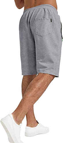 YTD Men's Shorts Casual Classic Fit Drawstring Summer Beach Shorts with Elastic Waist and Pockets4