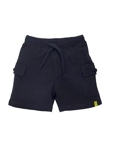 Image of KiddoPanti Boys 100% Cotton Knitted Above Knee Length Basic Cargo Shorts
