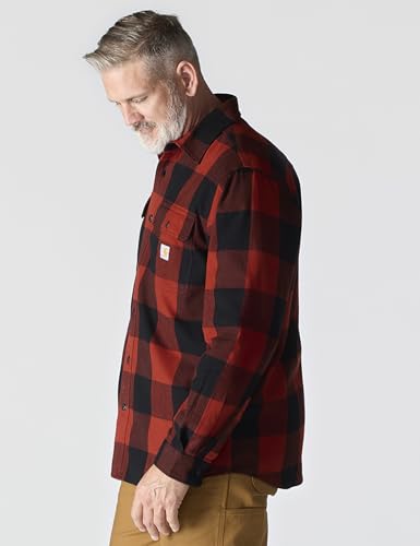 Image of Carhartt Men's Hubbard Loose Ls Plaid Shirt