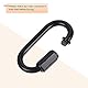 sourcing map 6Stk.Kettenverbinder 5mm dicke Quick Link Schraubverschluss Ovale Clips für Kronleuchter Pendelleuchten Schwarz