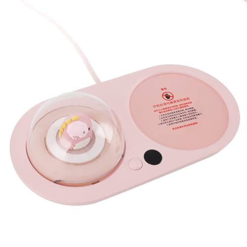 YUJIEE Mug Warmer, Coffee Warmer 20W Smart Cup Warmer with 3 Temperature, Electric Smart Beverage Warmer with Cute Dinosaur Night Light Aroma Diffuser for Coffee Water Milk Tea