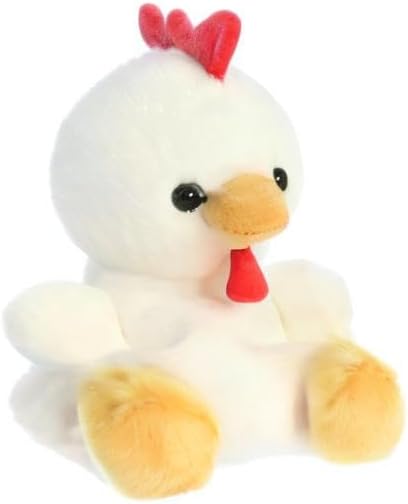 Miniatura 5 de Aurora Adorable animal de peluche Palm Pals Cooper Chicken, divertido peluche coleccionable para niños y adultos, perfecto para decorar habitaciones