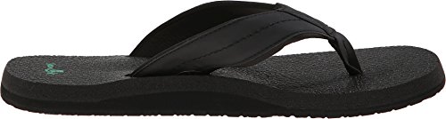 Sanuk Men's Beer Cozy 2 Black Flip-Flop 11 M US - Image 4