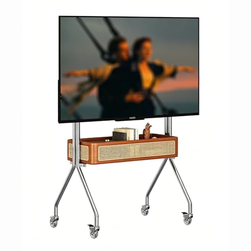 Soporte móvil para TV de piso para 32-75 pulgadas