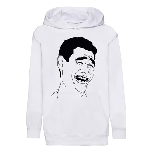 Sweat à capuche enfant Yao Ming Meme Troll Face imprimé sweat premium